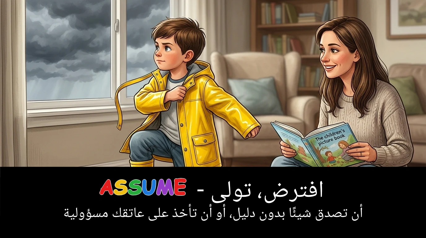 Arabic Illustration for assume